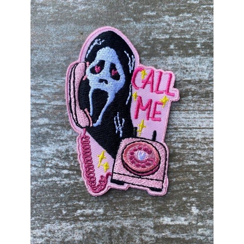 "Call Me" Ghostface iron on patch